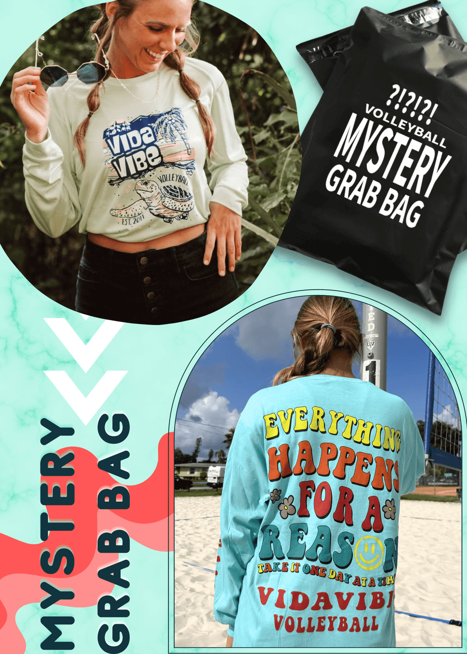 Mystery Grab Bag Long Sleeve Volleyball Shirt & More - VidaVibe Volleyball